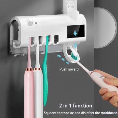 China Toothbrush Sterilizer 2022 Electric Toothbrush Holder Wholesale Plastic Holder White Color Bathroom Accessories Gift Set Toothbrush Holder for sale