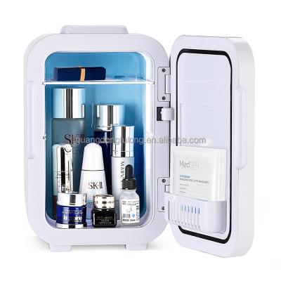 China THERMOELECTRIC Portable Home Cosmetic Beauty 4L Makeup Mini Fridge with Mirror for Business Travel for sale