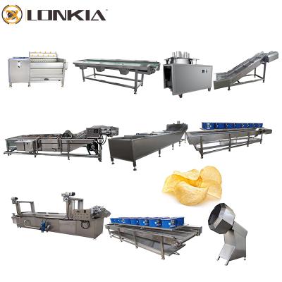 China Easy operation potato frying machine line for sale