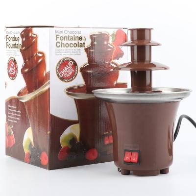 China Direct selling wholesale household hotel factory logo commercial customized mini small chocolate fountain for sale