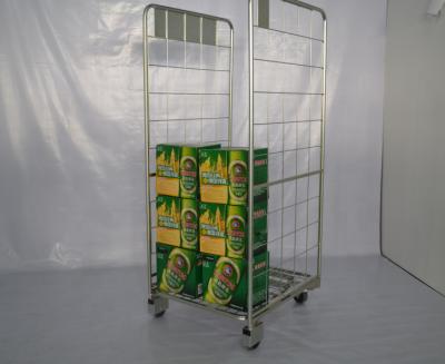 China Heavy Duty Stackable Material Storage And Handling 2sided Roll Cage Roll Container for sale