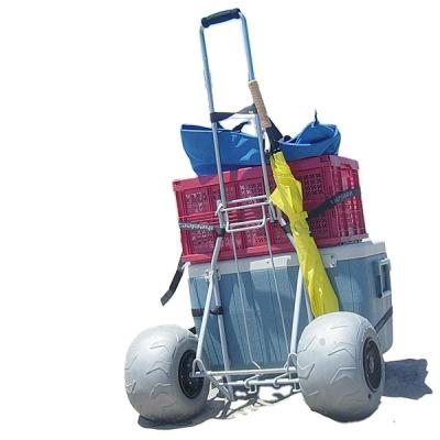 China Beach Cart Folding Beach Cart with Ball Wheel for sale