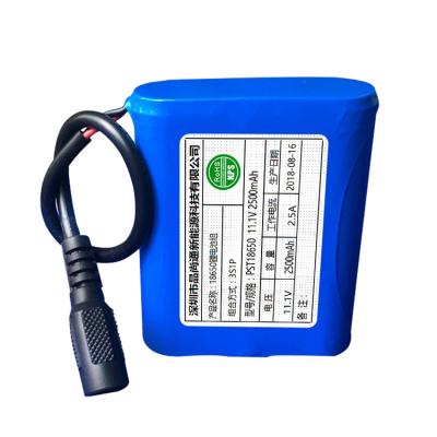 China BOATS 11.1v Small Lithium Ion Battery Pack 12 Volt Li-ion 3s1p Rechargeable 12v 2500mah 18650 For Solar Systems for sale