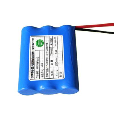 China BOATS 18650 2000mah 3s1p High Quality Custom Rechargeable Lithium Ion Battery For Solar Systems for sale