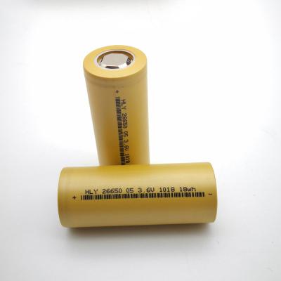 China Toys Cycle 3.7V 5000mAh 26650 Li-ion Battery 3C Deep Discharge High Power Rechargeable Battery for sale