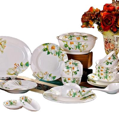 China 2021 Wholesale Hot New Products Disposable In China Bone China Dinnerware 51 Piece Dinnerware for sale