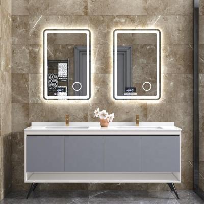 China 40x60cm LED Illuminated Small Size Mirror With Multi Function for sale