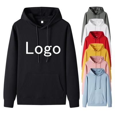 China High Quality Custom LOGO Hoodies Men Sweatshirt Black Anti-wrinkle Oversized Hoodie for sale