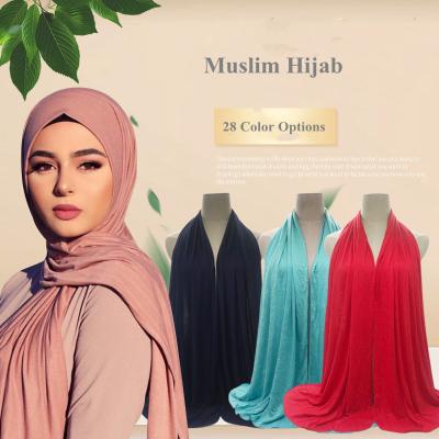 China Mercerized White Hijab Muslim Scarf Tank Top Cotton Scarf Shawl Muslim Modal Fashion Scarf for sale