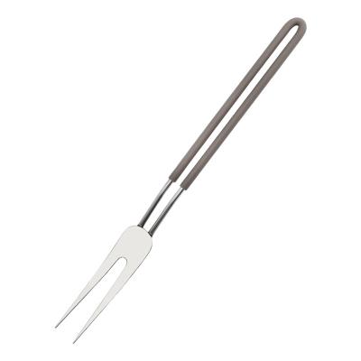 China Sustainable KITCHENCARE Bread Carving Fork Barbecue Fruit Pick Fork Stainless Steel Meat Fork for sale