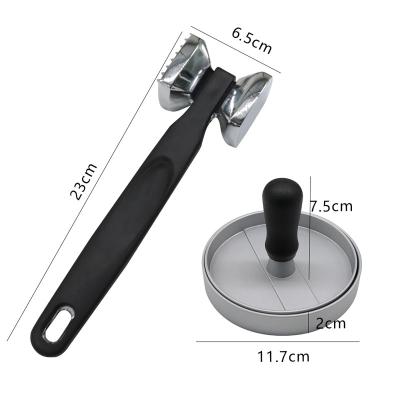 China SUSTAINABLE KITCHENCARE Stainless Steel Hammer 2pcs Meat Hammer Machine Meat Tender Hammer for sale