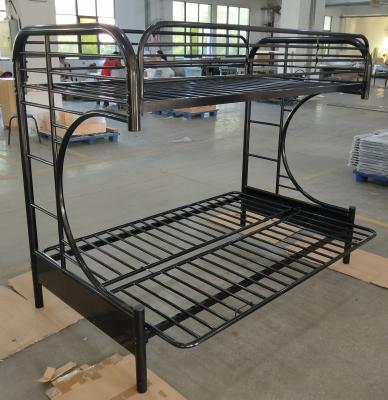 China Adjustable (height) cheap design all iron metal double bed single bed triple bed frame for sale