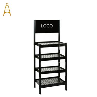 China Custom made lubricating oil gas station metal display rack AF-BAK019 for sale