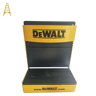 China Customized Retail Store Floor Metal Pegboard Power Hardware Tool Display Rack Rack AF-HR01 for sale