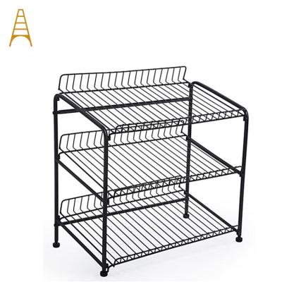 China Shop Retail Countertops Metal Grid Bar Chocolate Display Stand AF-WR23 for sale