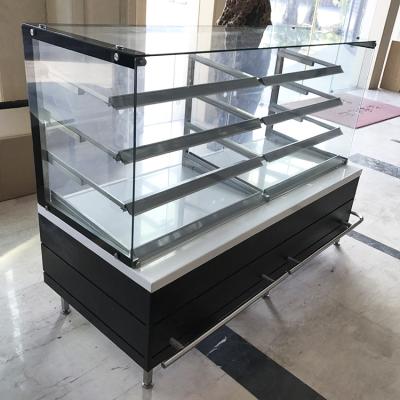 China High Temperature Customized Multiple Styles Glass Door Display Cabinet For Bakery for sale