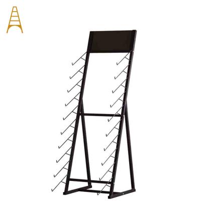 China Wholesale High Quality Laminated Marble Tile Display Rack Floor Stone Tile Display Rack for sale