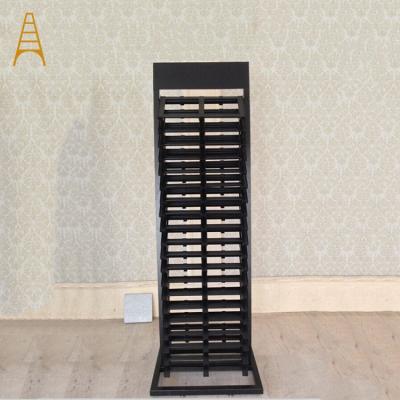 China Slab Display Rack Parquet Floor Shelf Mosaic Ceramic Tile Marble Display Rack for sale