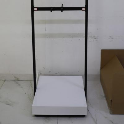 China Single Sided Clothes Shows Shoe Rack Retail Shoes Display Rack Display Metal Free Quantity Standing Sport Fashion Classic Customized Box for sale