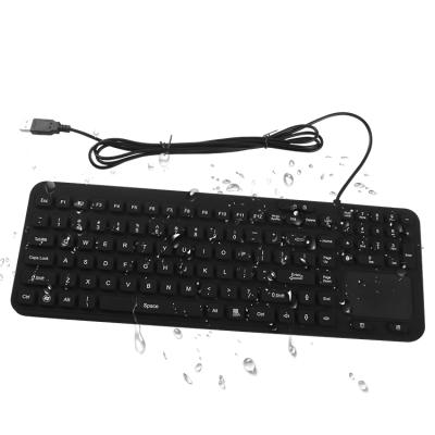 China High quality waterproof washable silicone keyboard desktop USB computer keyboard numeric keypad hot sale best prices for sale