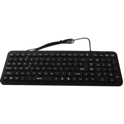 China Medical keyboard 202 us/europa ip65/ip66/ip67/ip68 computer/pc numeric keypad wired usb silicone waterproof rubber hospital medical keyboard for sale