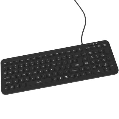 China Medical keyborad 202 usb ip66/ip67/ip68 silicone cable medical keyboard rubber waterproof hospital numeric keypad for computer/manchine for sale