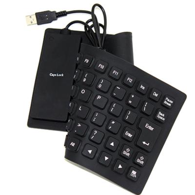 China Hot Selling Plug and Play Flex Keyboard 85 Wired Waterproof Mini USB Roll Up Silicone Foldable Flexible Keyboard for Computer Laptop/PC for sale