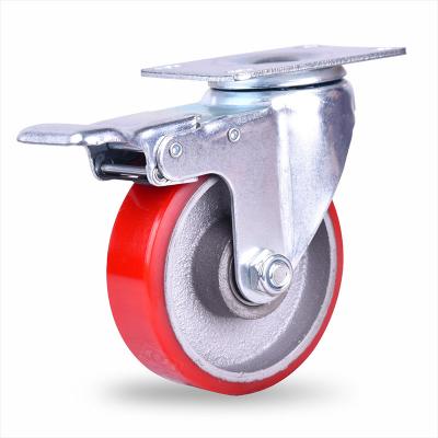 China 4 Inch Furniture Casters Silent , Wear Resistant And Durable Durable 100kg Load for sale