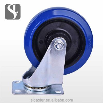 China Durable Medium Industrial Rubber Nylon Core Universal Wheel Caster for sale