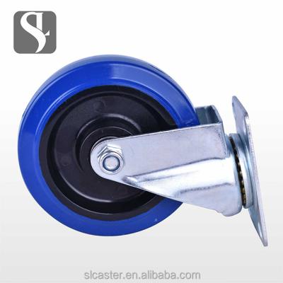 China Factory Direct Sale Durable 125mm Rotary Industrial Casters For Trolleys for sale