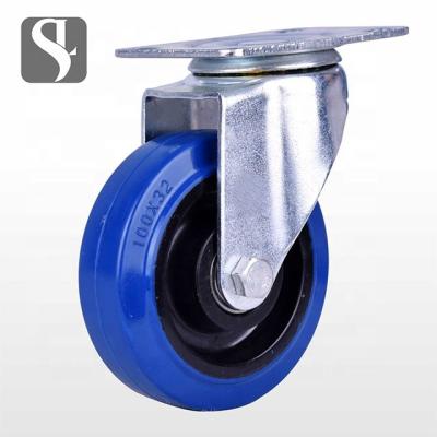 China Durable high quality rubber caster wheels 4 inches for sale