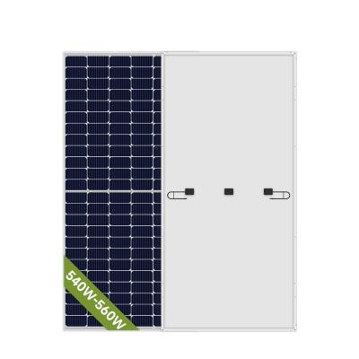 China Mono solar power system 540w 550 watt 560w cheap price A grade half cut off solar panel for industrial energy system use for sale