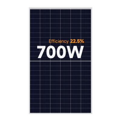 China Solar Power System Wholesale China 30 Years Warranty TUV/CE Certificates Half Mono Cell 670W 680W 700W Solar Panel for sale