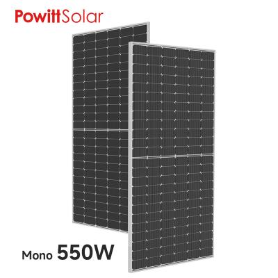 China MBB 550w 560w monocrystalline PV solar panel high competitive price A grade 182mm Powitt solar power system for sale