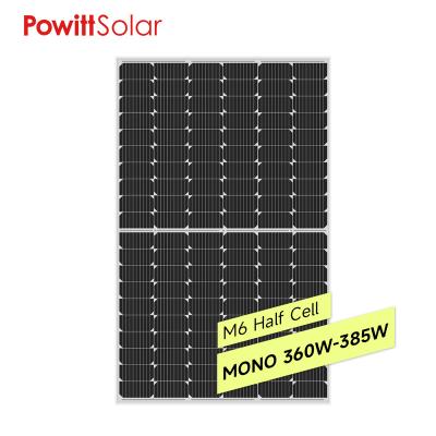 China Solar Power System Hot Selling 375W Solar Panel Half Price PERC 385W 380W 370W 365W Mono Cells Cheap for sale