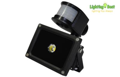 China High Lumen Cool White PIR Led Flood Lights 10 Watt , Motion Sensor Led Security Light for sale