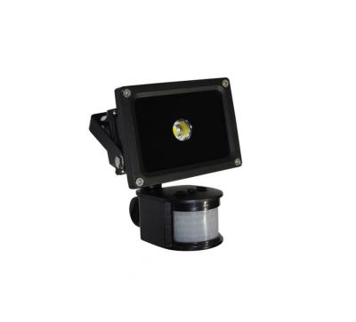 China Outdoor 10 Watt PIR Led Flood Lights Warm White 2700k - 3200k Garden Lamp for sale