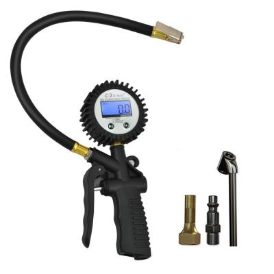 China Compressor Tire Inflator Gauge Digital Tire Inflator Pressure Gauge LCD Display Tire Inflator Gauge for sale