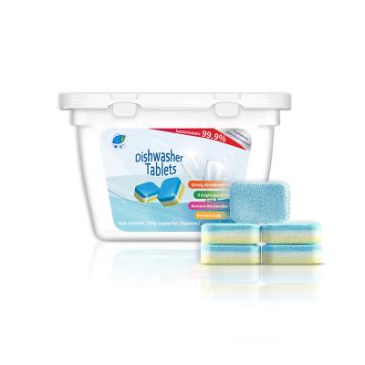 China Eco Friendly Dishwashing Tablets Solid Solution For All In One Powerful Cleaning for sale