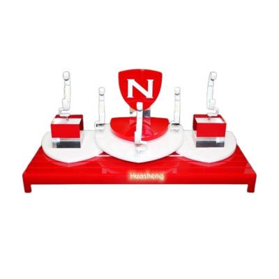 China Noble Red Watch Display Stand , Acrylic Counter Display Stand For Watch for sale