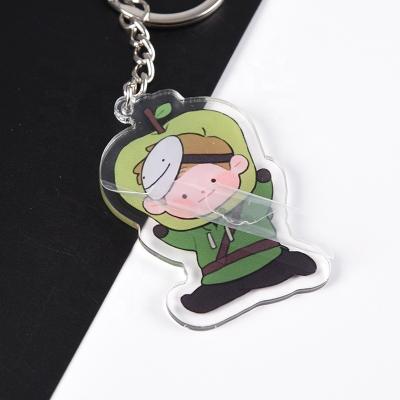 China Custom Creative Cartoon Clear Acrylic Key Chain Acrylic for sale