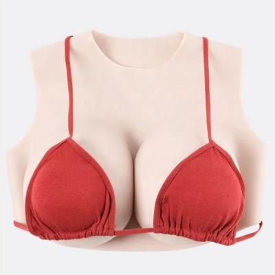 China Large Cup Size Huasheng Elastic Teardrop Breast Forms Cross Dressing for sale