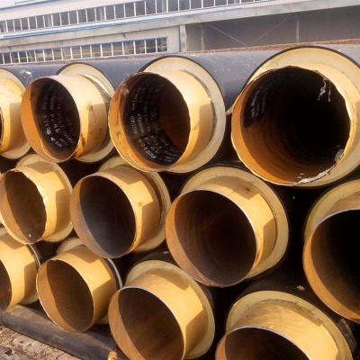 China Industrial Pre-insulated Steel Pipe Polyurethane Foam Insulation And HDPE Jacket for sale