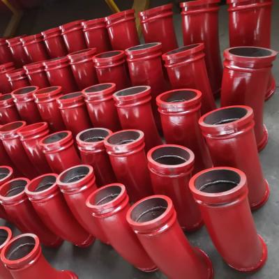 China Construction worksÂ   High Quality ST52 Concrete Pump Pipe Harden Twin Wall Elbow Different Size Elbows for sale