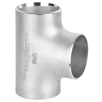 China Welded Petroleum Butt Pipe Fitting Carbon Steel Tee / Tee / Steel Tee for sale