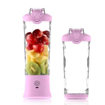 China Stainless Steel Blade Mini Mixer for Usb Rechargeable Fruits Vegetables Bottle Shaker for sale