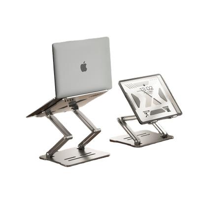 China Aluminum Alloy Walnut Height Adjustable Laptop Stand Holder for Tablet Compatibility for sale