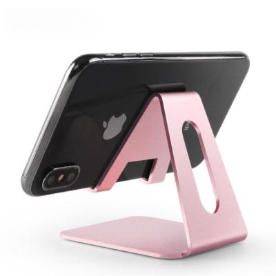 China Apple Iphone Wholesale Cellphone Holder Stand Desk Mobile Phone Holder Stand Aluminum Alloy New Customized Telefono Insert for sale