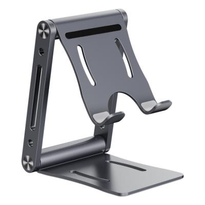 China High Quality Aluminum Mobile Phone Stand Folding Portable Adjustable Height Metal Cell Phone Stand For Desktop for sale