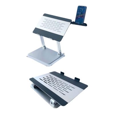 China Laptop Mounting Aluminum Desktop Laptop Stand Vertical Keyboard Storage Bracket for Laptop Stand for sale